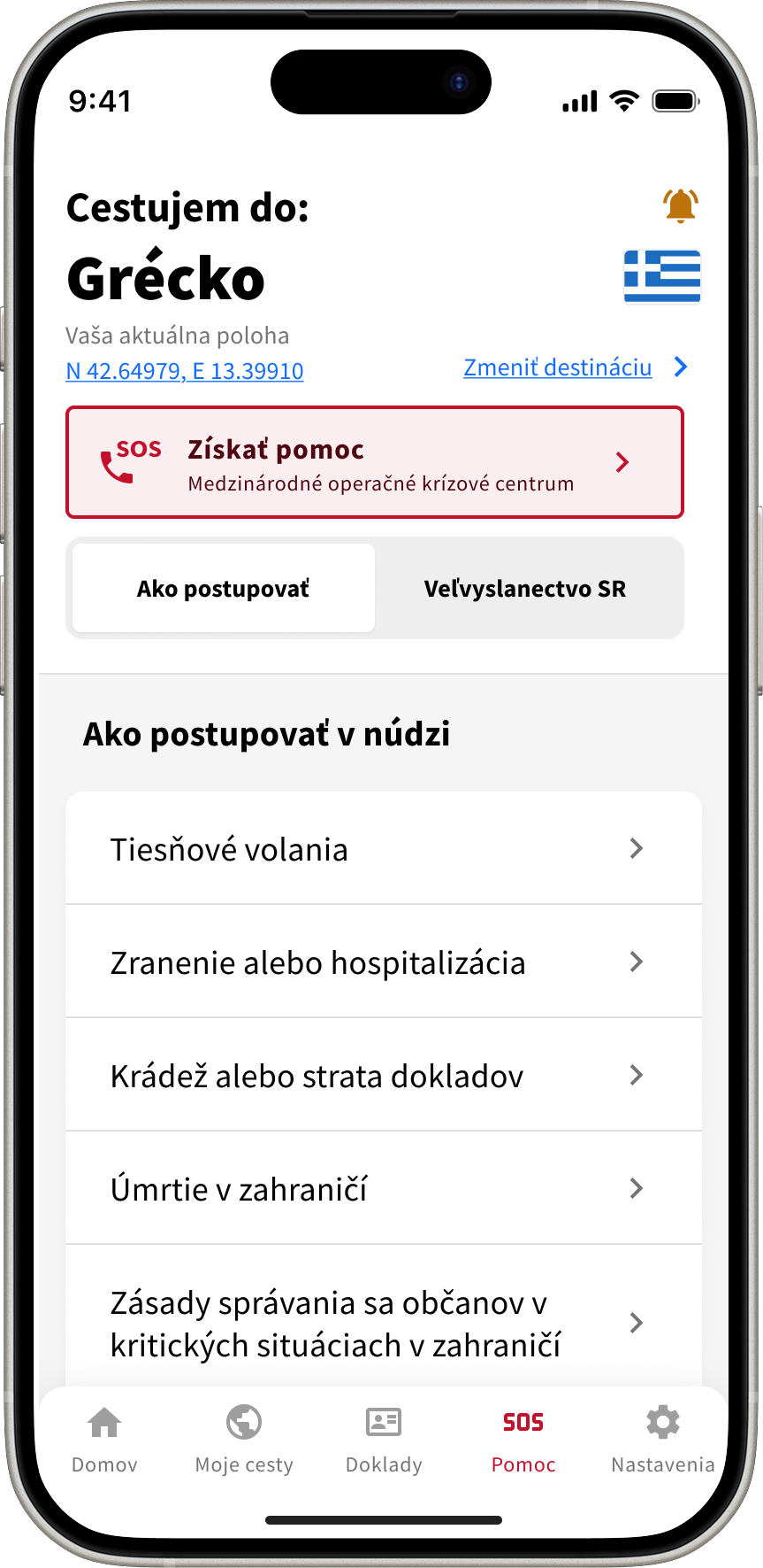 Ukážka SOS sekcie Svetobežky